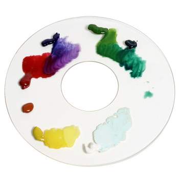 Oval Plastic Palette 17 Wells Painting Palette Tray 34x24CM