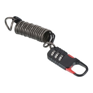 Unique Bargains Flexible Security Steel 3-Digit Combination Lock with Spring Cable - 1 of 4