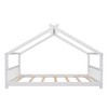 Whisen Playhouse Design Twin Size Wood Frame House Bed, A Better Sleeping Environment - 3 of 4