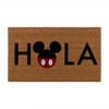 Licensed Disney Mickey Mouse Everyday Christmas Holiday Modern Graphic Novelty Natural Coir Non-Slip Indoor/ Outdoor 2 Pack Door Mat Set, 20x34 - 3 of 4