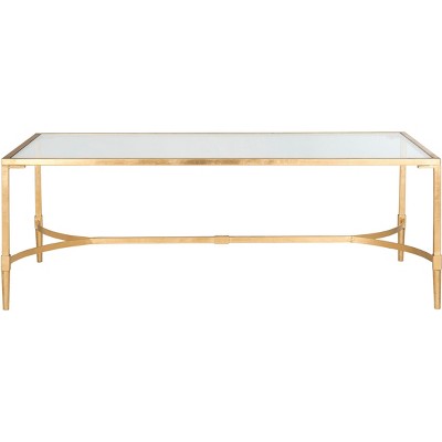 Antwan Coffee Table - Gold/Glass - Safavieh