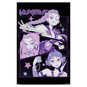 Trends International Netflix KPop Demon Hunters (2025) - Huntrix Illustration Framed Wall Poster Prints - 1 of 4