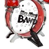 Toy Time Kids' Drum Set - 7 Piece Set with Bass Drum with Foot Pedal, Tom Drums, Cymbal, Stool and Drumsticks - Red - image 3 of 4