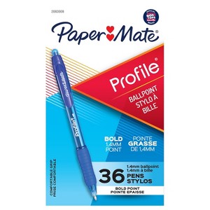 Paper Mate Profile RT Retractable Ballpoint Pens Bold Point Blue Ink 2083008 - 1 of 4