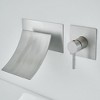 Single Handle Wall Mount Bath Spout Waterfall Tub Black Faucet Bathtub Filler in Matte Black - 4 of 4