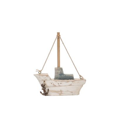 Beachcombers Medium Carved Boat Figurine