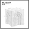 Coolbibila Modern Wooden Square Small Coffee Table,Bedside Table With Imitation Solid Wood Design,MDF Side Table For Living Room Bedroom - 4 of 4