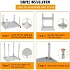 48x28x30 NSF Stainless Steel Work Table, 400 lb Capacity Prep Table with Adjustable Legs & 2" Backsplash for Restaurant, Kitchen, Hotel, Home - 4 of 4