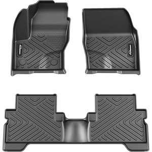 Floor Mats for 2013-2019 Ford Escape & 2013-2018 C-Max, All-Weather TPE Anti-Skid Liners - Black - 1 of 4
