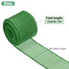 Unique Bargains Burlap Wired Edge Durable Thick Fabric Ribbons for DIY Crafts 1 Pc - 3 of 4
