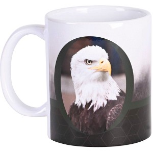 Dicksons MUG-1195 He Shall Renew Their Strength Black, Grey, and White 11 Ounces Ceramic Tea Coffee Cup Mug - 1 of 2
