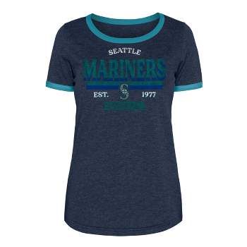 MLB, Tops, Mlb Seattle Mariners Womens 34 Sleeve Vneck Tshirt Medium