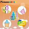 PICASSO-TILES Magnetic Tiles for Kids, Construction STEM Building Blocks Educational Toy, Travel Size - 3 of 4
