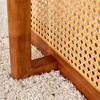 Kumasinova Chinese Style Rattan Solid Wood Coffee Table,Rectangular End Table with Woven Design,Center Table for Living Room,Office - 4 of 4