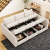 Belffin Chenille Modular Sectional Sofa with Storage L Shaped Couch with Chaise for Living Room - 3 of 4