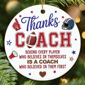 Football Coach Ornament 2025 - Coaches Christmas Ornaments for Men and Women - Football Coach Gifts - 1 of 4