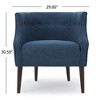 Grungis 29'' W Accent Chair with Wood Legs and Button tufted,Club Chair for Bedroom,Reading Room - 3 of 4