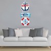 Big Dot of Happiness Ahoy It's a Boy - Hanging Porch Nautical Baby Shower Outdoor Decorations - Front Door Decor - 3 Piece Sign - 3 of 4