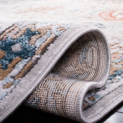 Hand-Knotted Transitional Gray & Green Synthetic Area Rug - 30"x5"