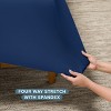 Premium 4 Way Microfiber Stretch Knit Sheet Set by Bare Home - 3 of 4