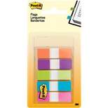Post-it Flags, Assorted Bright Colors, .5 in. Wide, 100 Flags/On-the-Go Dispenser
