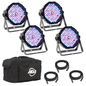 AMERICAN DJ Mega Flat Pak Plus LED RGB UV Mega Par Profile System Kit Set - 1 of 4