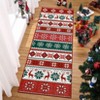 Christmas Washable Non Slip Area Rug Xmas Holiday Rug Soft Non Shedding Floor Covering Low Pile Thin Foldable Mat for Living Room Bedroom Kitchen - 2 of 4