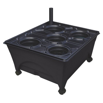 Emsco Grasshopper Hydroponics Grow Box Rectangular Indoor Outdoor Planter Black 24"x20"x11"
