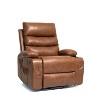 Homy Casa Recliner Chair with Cup Holders and Side Pockets for Living Room or Home Theater, Brown - 2 of 4