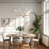 DORESshop 8-Light Modern Farmhouse Gold Chandelier for Dining Room Over Table,Hanging Ceiling Candle Chandeliers - 4 of 4