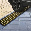 Rubber Curb Ramps with Heavy Duty 110000 Lb Capacity, High Visibility Reflective Strips, Drainage , 2.4 Inch Rise for Wheelchair, Truck, Motorcycle - 3 of 4