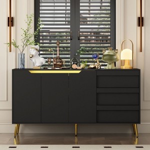 Famapy Sideboard Cabinet  Dresser Cabinet Buffet Sideboard Chest - 1 of 4
