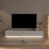 Floating TV Stand Wall Mounted with 16-Color LED & Charging Station, 69" Modern Media Console for 65 Inch TV-3irtyhousy - 3 of 4