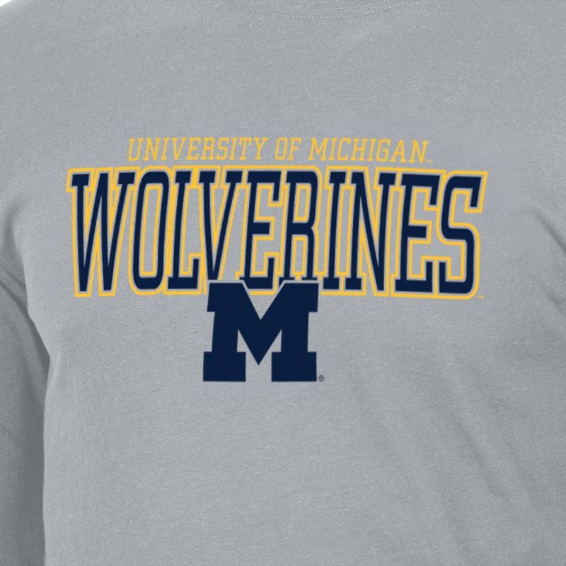 NCAA Michigan Wolverines Men&#39;s Long Sleeve T-Shirt, 3 of 4
