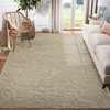 Shag Area Rug Floral Shaggy Rug Soft Thick Solid Carpet Boho Plush Fluffy High-Low Pile Rug - 3 of 4