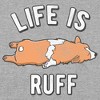 Lost Gods Corgi Life Is Ruff  Dog T-Shirt - Athletic Heather - Large - 2 of 4