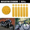 Unique Bargains Bicycle Motorcycle Helmet Adhesive Reflective Safety Stickers 18 Pcs - 2 of 4