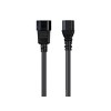 Monoprice Extension Cord - 8 Feet - Black | IEC 60320 C14 to IEC 60320 C13, 14AWG, 15A, 100-250V, For Powering Computers, Monitors, and other - 2 of 4