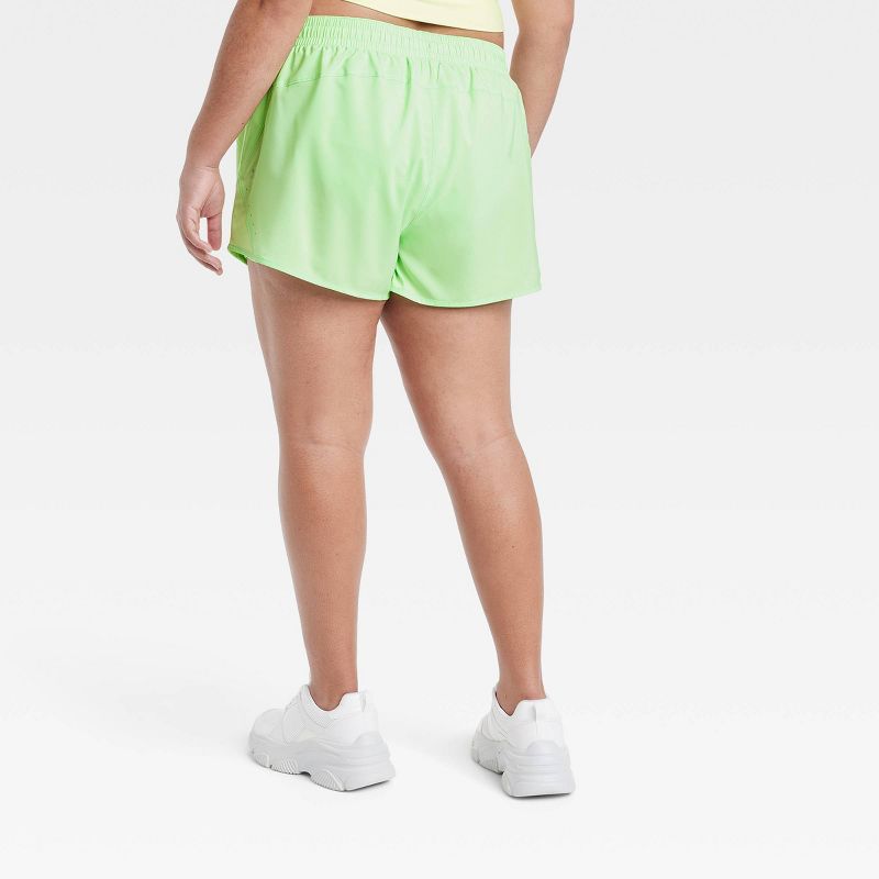 Women's Woven Mid-Rise Run Shorts 3" - All In Motion™, 2 of 4