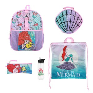 The Little Mermaid Ariel & Flounder 3-Piece Backpack Set - 1 of 4