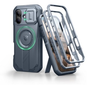 Dexnor for iPhone 17 Case with Slide Camera Cover & Adjustable Kickstand & Built-in Screen Protector - 1 of 3