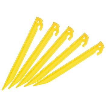 Unique Bargains Tent Stakes Plastic Lightweight with Hook for Camping