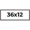 PosterPalooza | Panoramic Slim Profile Brown Picture Frame - UV Acrylic, Foam Board Backing, Hanging Hardware - 2 of 4