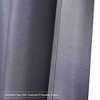 Grey Shimmer Faux Silk Fabric Shower Curtain with Chic Sparkle Crystal Design,72x72 Inches - 4 of 4