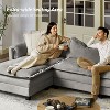 Melisa Modern Dual-layer Cushions sectional Sofa|ARTFUL LIVING DESIGN-LIGHT GREY - 4 of 4
