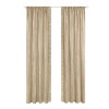 Kate Aurora Lux Living 2 Pack Chenille Rod Pocket Window Curtain Panels - 2 of 2