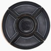 DUKA Five Section Rotating Serving Tray in Black with Wood Base - 2 of 4