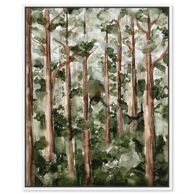 Art Remedy Wildy Forest Landscape Wall Art Framed