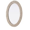 Elegant Lighting Oval Cornhusk Mirror 27x36 in Linen White - 4 of 4
