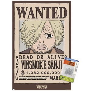 Trends International One Piece - Vinsmoke Sanji Wanted Poster Unframed Wall Poster Prints - 1 of 4